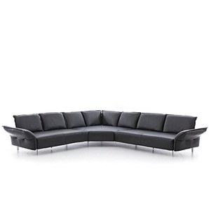 W.SCHILLIG Ecksofa bonnie 16660 Leder Z77/99 black pearl