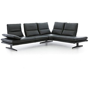 W.SCHILLIG Ecksofa broadway 16777 Leder Z84/39 forest