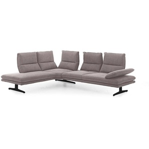 W.SCHILLIG Ecksofa broadway 16777 Stoff R66/49 stone