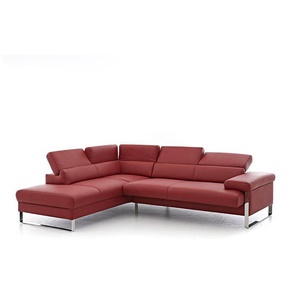 W.SCHILLIG Ecksofa finn 20974 Leder Z59/10 ruby red