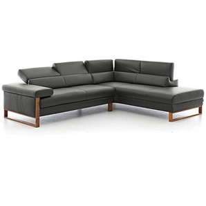 W.SCHILLIG Ecksofa finn 20974 Leder Z59/99 schwarz