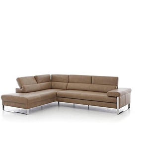 W.SCHILLIG Ecksofa finn 20974 Leder Z75/49 sand