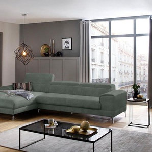 W.SCHILLIG Ecksofa piedroo, Kopfteilverstellung, wahlweise mit Sitztiefenverstellung, Breite 343cm