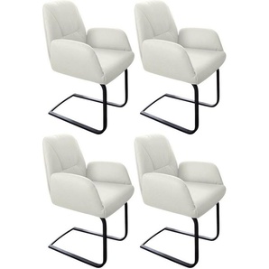 W.SCHILLIG Freischwinger ole (Set, 2 St), 2er- oder 4er-Set, Gestell in Schwarz pulverbeschichtet