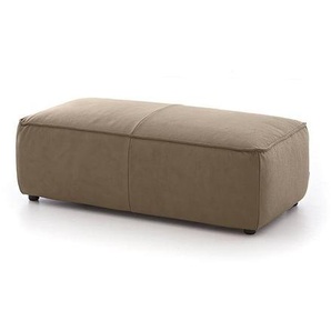 W.SCHILLIG Hocker around-the-block 18050 G120 Leder Z59/21 stone