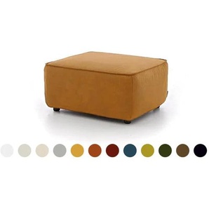W.SCHILLIG Hocker around-the-block 18050 G80Q Leder Z69 (Farbe wählbar)