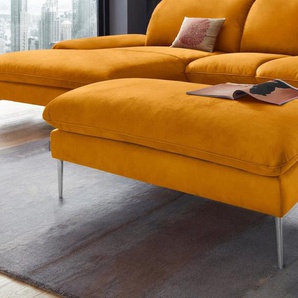 W.SCHILLIG Hocker enjoy&MORE, Füße Chrom glänzend, Breite 106 cm