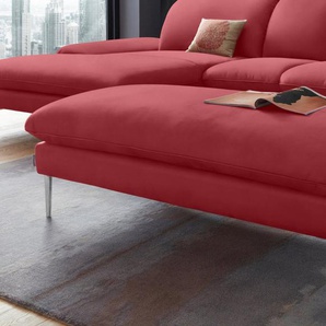 W.SCHILLIG Hocker enjoy&MORE, Füße Chrom glänzend, Breite 151 cm