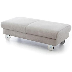 W.SCHILLIG Hocker finn 20974 G140 Leder Z69/22 light grey