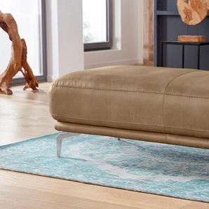 W.SCHILLIG Hocker montanaa, mit Metallfüßen in Chrom glänzend, Breite 141 cm