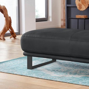 W.SCHILLIG Hocker montanaa, mit Metallkufen in Schwarz pulverbeschichtet, Breite 141 cm