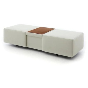 W.SCHILLIG Hocker taboo 22070 GF004 Leder Z59/42 weiß