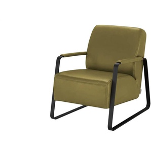 W.SCHILLIG Leder Sessel 17350 Quadroo - grün - Materialmix - 65 cm - 82 cm - cm 82,0 | Möbel Kraft