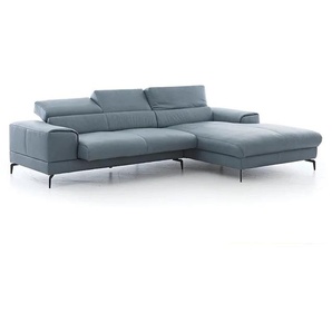 W.SCHILLIG Longchair 21106 piedroo (B=303 cm) Leder Z69/27 blue