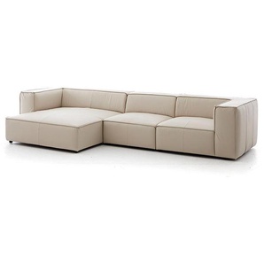 W.SCHILLIG Longchair around-the-block 18050 Leder Z59/20 eisgrau