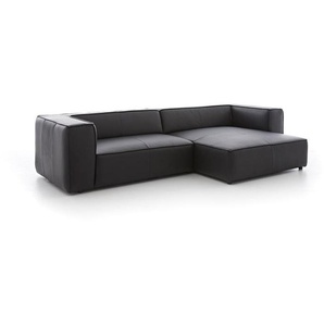 W.SCHILLIG Longchair around-the-block 18050 Leder Z59/99 schwarz