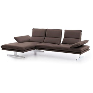W.SCHILLIG Longchair broadway 16777 (B 271 cm) Leder Z75/55 espresso KF#280