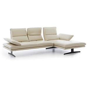 W.SCHILLIG Longchair broadway 16777 (B 291 cm) Leder Z73/44 elfenbein