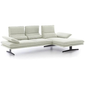 W.SCHILLIG Longchair broadway 16777 (B 291 cm) Stoff W77/43 cream