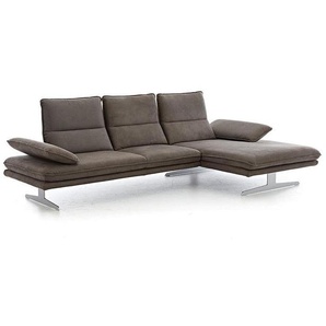 W.SCHILLIG Longchair broadway 16777 (B 311 cm) Stoff S37/56 mocca