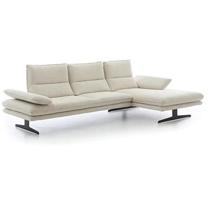 W.SCHILLIG Longchair broadway 16777 (B 311 cm) Stoff S43/43 cream