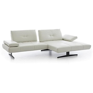 W.SCHILLIG Longchair chester 16790 in Leder Z73/43 cream white