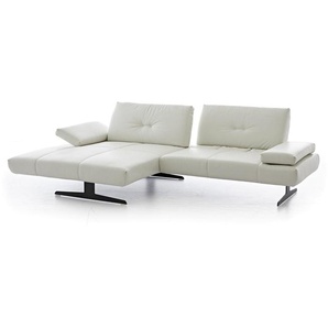 W.SCHILLIG Longchair chester 16790 Leder Z73/43 cream white