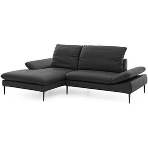 W.SCHILLIG Longchair enjoy&MORE 15450 Leder Z73/99 nachtschwarz