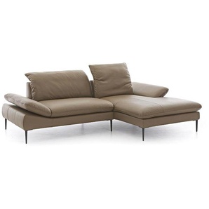W.SCHILLIG Longchair enjoy&MORE 15450 Leder Z75/49 sand