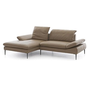 W.SCHILLIG Longchair enjoy&MORE 15450 Leder Z75/49 sand