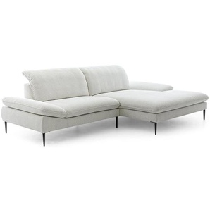 W.SCHILLIG Longchair enjoy&MORE 15450 Stoff R75/43 snow