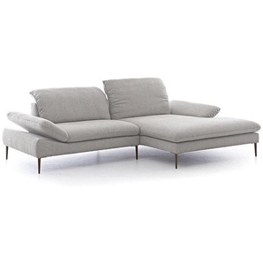 W.SCHILLIG Longchair enjoy&MORE 15450 Stoff V34/21 silver
