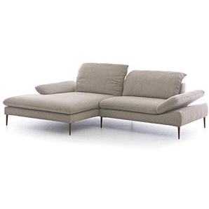 W.SCHILLIG Longchair enjoy&MORE 15450 Stoff V34/53 taupe