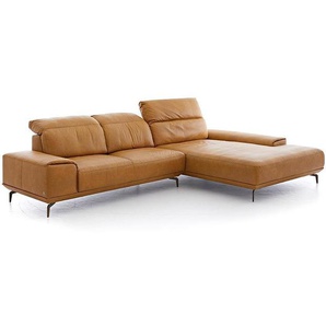W.SCHILLIG Longchair MR2490 24400 (B 342 cm) Leder Z69/52 kurkuma