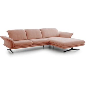 W.SCHILLIG Longchair olivia 24670 (B=323 cm) Leder Z75/49 sand inkl. 2 Kissen