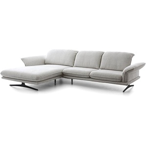 W.SCHILLIG Longchair olivia 24670 (B=343 cm) Stoff S75/21 light grey