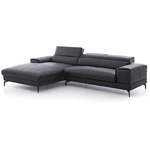 W.SCHILLIG Longchair piedroo plus 21156 (B=303 cm) Leder Z59/99 schwarz Neu!
