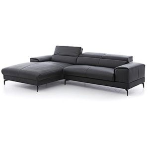 W.SCHILLIG Longchair piedroo plus 21156 (B=303 cm) Leder Z59/99 schwarz Neu!