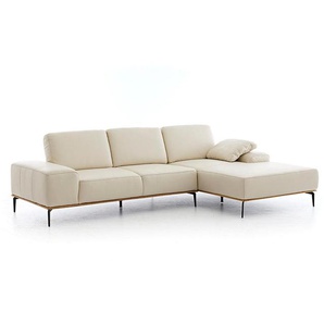 W.SCHILLIG Longchair run 16555 Leder Z73/44 elfenbein