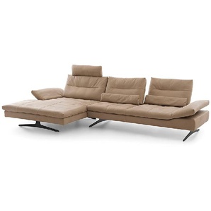 W.SCHILLIG Longchair seventy5 16741 Leder Z78/49 sand