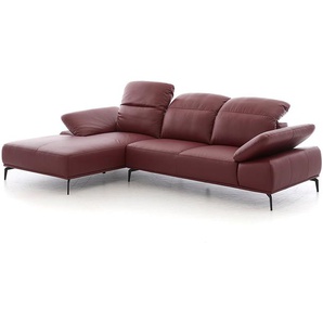 W.SCHILLIG Longchair tavaroo 24470 Leder Z62/13 berry
