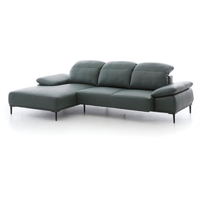 W.SCHILLIG Longchair tavaroo 24470 Leder Z77/95 graphite