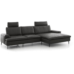 W.SCHILLIG Longchair vincenzo 26500 Leder Z62/54 zartbitter