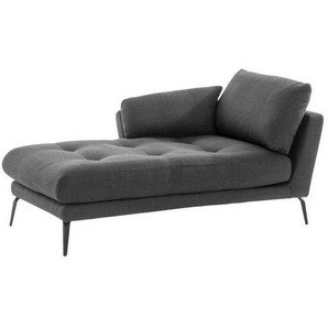 W.Schillig Récamiere Softy , Anthrazit , Textil , Uni , Füllung: Faserbällchen, Polyurethan (Pur) , 106x81x168 cm , Goldenes M, Emas, DGM , Wohnzimmer, Sofas & Couches, Sofas, Recamieren