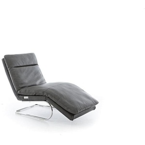 W.SCHILLIG Relaxliege daily dreams 47000 K85 Leder Z75/95 anthracite inkl. Kontrastnaht