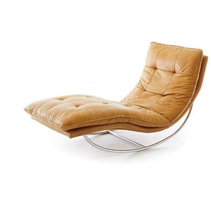 W.SCHILLIG Relaxliege daily dreams 47002 K75 Leder Z83/52 kurkuma