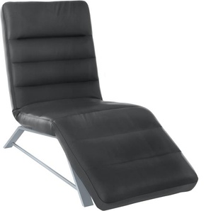 Relaxliege W.SCHILLIG daily dreams Sofas Gr. B/H/T: 65 cm x 91 cm x 170 cm, Longlife Xtra-Leder Z59, mit Kopfteilverstellung-manuell, schwarz (schwarz z59) Relaxliegen Sofas Funktionsliege wahlweise mit Motor, Gestell matt, Breite 65 cm