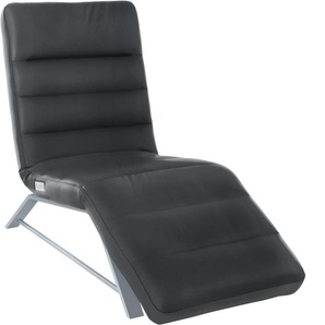 Relaxliege W.SCHILLIG daily dreams Sofas Gr. B/H/T: 65 cm x 91 cm x 170 cm, Longlife Xtra-Leder Z59, mit Kopfteilverstellung-mit Doppelmotor-mit Akku, schwarz (schwarz z59) Relaxliegen Sofas Funktionsliege wahlweise mit Motor, Gestell matt, Breite 65 cm