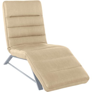 Relaxliege W.SCHILLIG daily dreams Sofas Gr. B/H/T: 65 cm x 91 cm x 170 cm, Stoff S37, mit Kopfteilverstellung-manuell, beige (sahara s37) Relaxliegen Sofas Funktionsliege wahlweise mit Motor, Gestell matt, Breite 65 cm