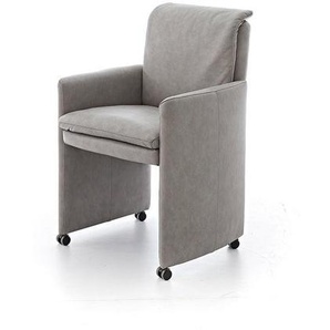 W.SCHILLIG seat&eat lounge 11752 M Leder Z69/22 light grey